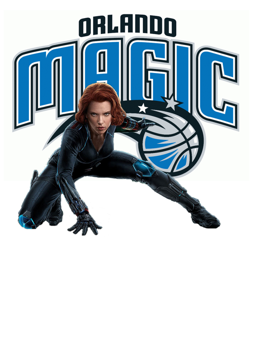 Orlando Magic Black Widow Logo vinyl decal